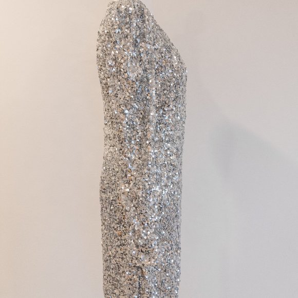 Lulus Silver Sequin Mini Dress - Picture 4 of 13